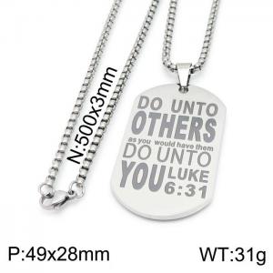 Stainless Steel Necklace - KN199641-Z