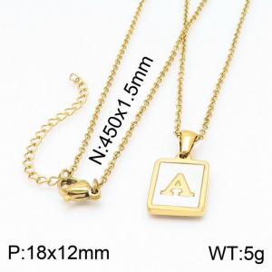 SS Gold-Plating Necklace - KN199660-K