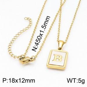 SS Gold-Plating Necklace - KN199661-K