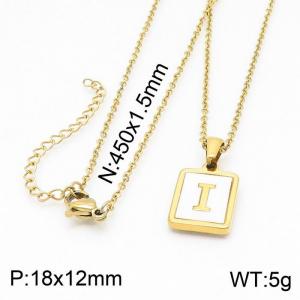 SS Gold-Plating Necklace - KN199668-K