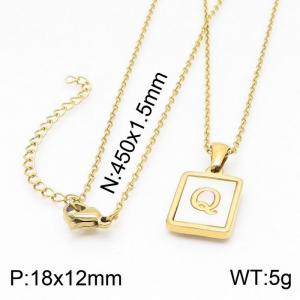 SS Gold-Plating Necklace - KN199676-K
