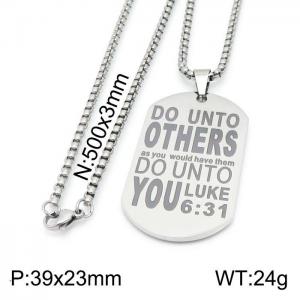 Stainless Steel Necklace - KN199714-Z