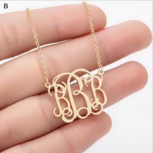 SS Gold-Plating Necklace - KN199856-WGNF