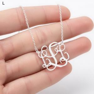 Stainless Steel Necklace - KN199876-WGNF