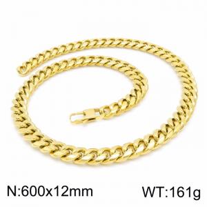 SS Gold-Plating Necklace - KN199923-KFC