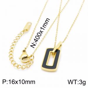 SS Gold-Plating Necklace - KN199925-KLX