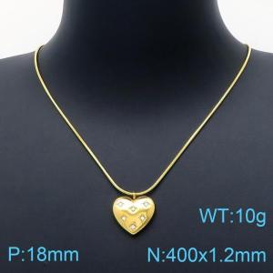 SS Gold-Plating Necklace - KN200324-HM