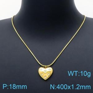 SS Gold-Plating Necklace - KN200324-HM