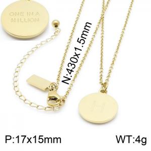 SS Gold-Plating Necklace - KN200381-KLHQ