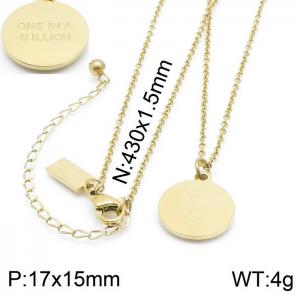 SS Gold-Plating Necklace - KN200382-KLHQ