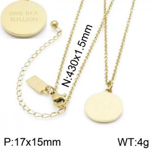 SS Gold-Plating Necklace - KN200383-KLHQ