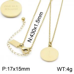 SS Gold-Plating Necklace - KN200386-KLHQ
