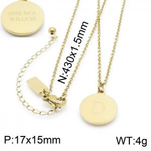 SS Gold-Plating Necklace - KN200395-KLHQ