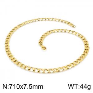 SS Gold-Plating Necklace - KN200412-Z