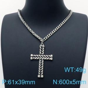 Stainless Steel Necklace - KN200441-KLHQ
