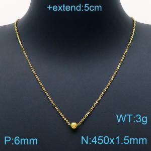 SS Gold-Plating Necklace - KN200466-Z