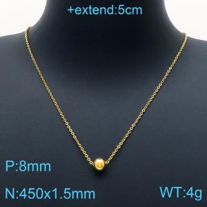 SS Gold-Plating Necklace - KN200471-Z