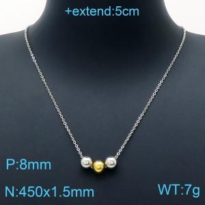 SS Gold-Plating Necklace - KN200472-Z