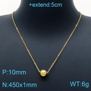 SS Gold-Plating Necklace - KN200475-Z