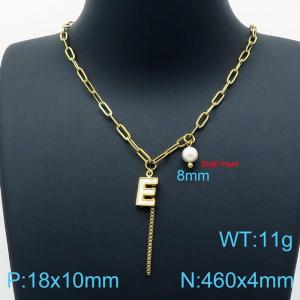 SS Gold-Plating Necklace - KN200515-Z