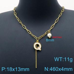 SS Gold-Plating Necklace - KN200527-Z