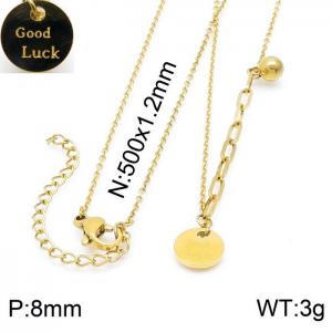 SS Gold-Plating Necklace - KN200537-KFC