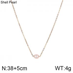 SS Gold-Plating Necklace - KN200702-WGCG