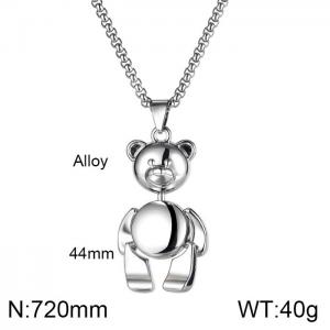 Alloy & Iron Necklaces - KN200760-WGMB