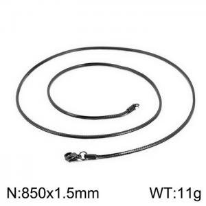 Stainless Steel Black-plating Necklace - KN200840-Z