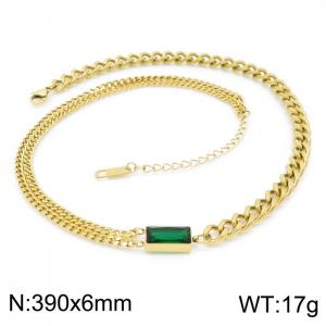 SS Gold-Plating Necklace - KN200847-HM