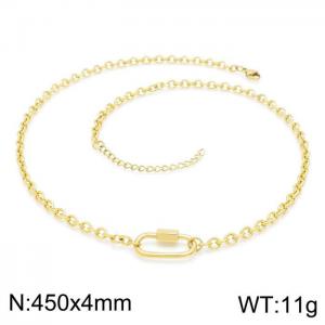 SS Gold-Plating Necklace - KN200862-YX