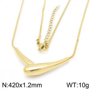 SS Gold-Plating Necklace - KN200869-YX