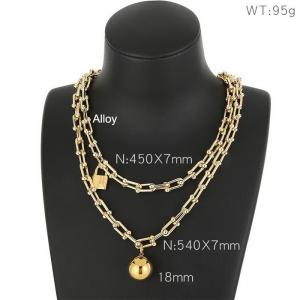 Alloy Necklace - KN200872-Z