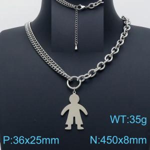 Stainless Steel Necklace - KN201196-Z