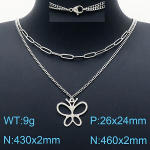 Stainless Steel Necklace - KN201245-Z