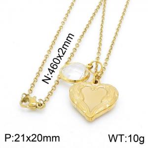 SS Gold-Plating Necklace - KN201391-KD