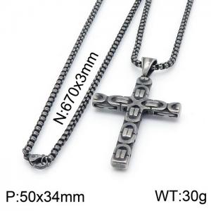Stainless Steel Necklace - KN201398-KFC