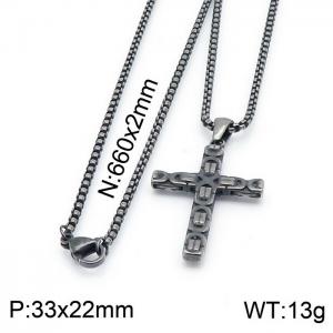 Stainless Steel Necklace - KN201406-KFC