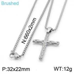 Stainless Steel Necklace - KN201413-KFC