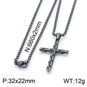 Stainless Steel Necklace - KN201414-KFC