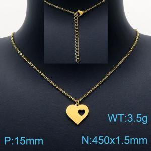 SS Gold-Plating Necklace - KN201709-Z