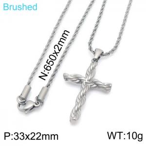 Stainless Steel Necklace - KN201814-KFC