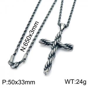 Stainless Steel Necklace - KN201821-KFC