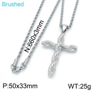 Stainless Steel Necklace - KN201823-KFC