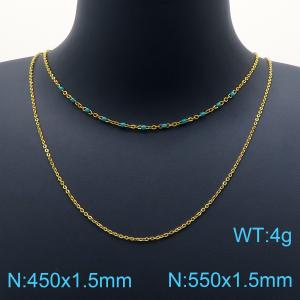 SS Gold-Plating Necklace - KN201905-Z