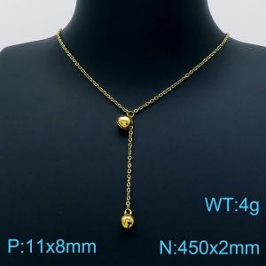 SS Gold-Plating Necklace - KN202033-Z