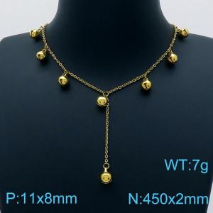 SS Gold-Plating Necklace - KN202036-Z