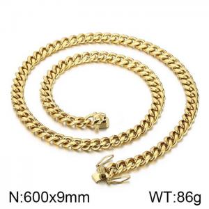 SS Gold-Plating Necklace - KN202116-Z