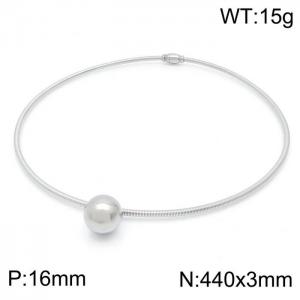 Stainless Steel Necklace - KN202119-HM