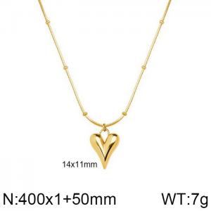 SS Gold-Plating Necklace - KN202229-WGML